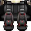 Universal Car Seat Cover for MITSUBISHI Outlander ASX Eclipse Lancer Pajero Sport Zinger Car Accessories Pu Leather