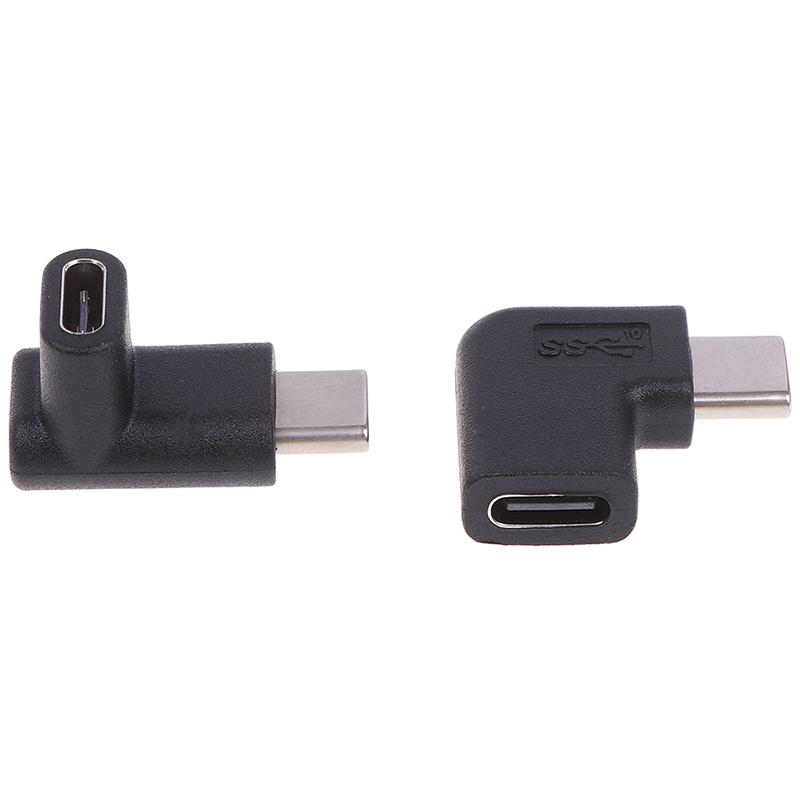 Right Angle 90 Degree Usb 3.1 Type C Male To Female Usb-C Converter Adapter