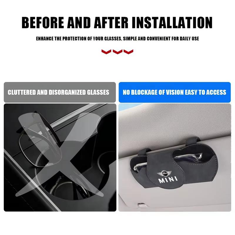 MINI Car Accessories Sunglasses Multi-Function Storage Box For MINI WORKS One Cooper JCW R60 R59 R58 R57 R56 R55 R53 R52 F55 F56 hsgql22