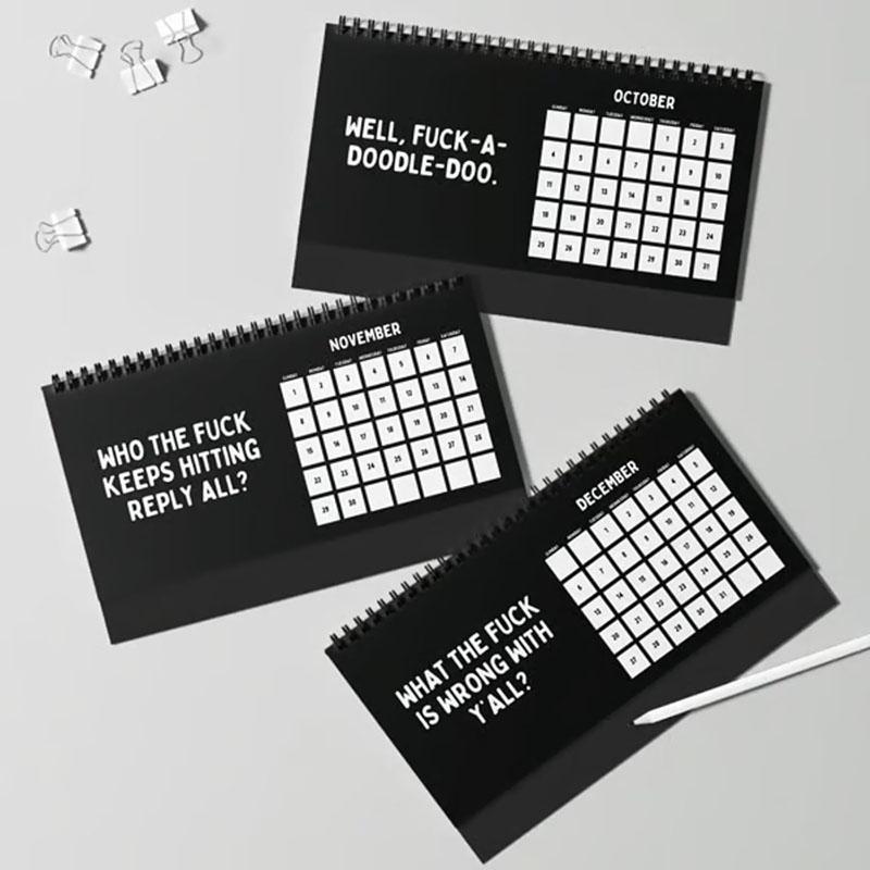 2026 Things I Want To Say At Work Desk Calendar, Funny Office Desktop Flip Calendar With Sarcastic Humorous Quotes