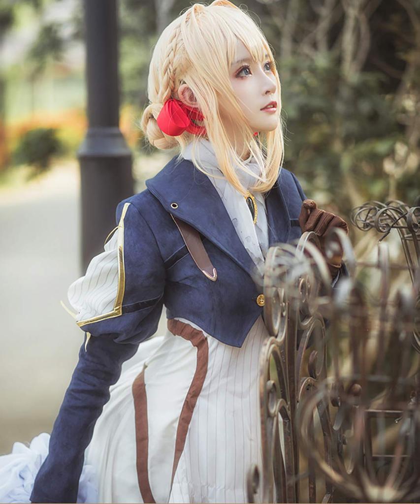 Платье для косплея Violet Evergarden с париком [milky time]