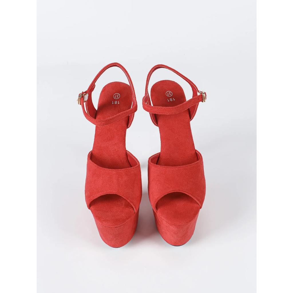 Замшевые водонепроницаемые туфли на толстой подошве для ночного шоу на пилоне, модельные туфли на высоком каблуке для подиума, сексуальные босоножки оптом