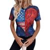 Женский топ с коротким рукавом и принтом «День независимости»