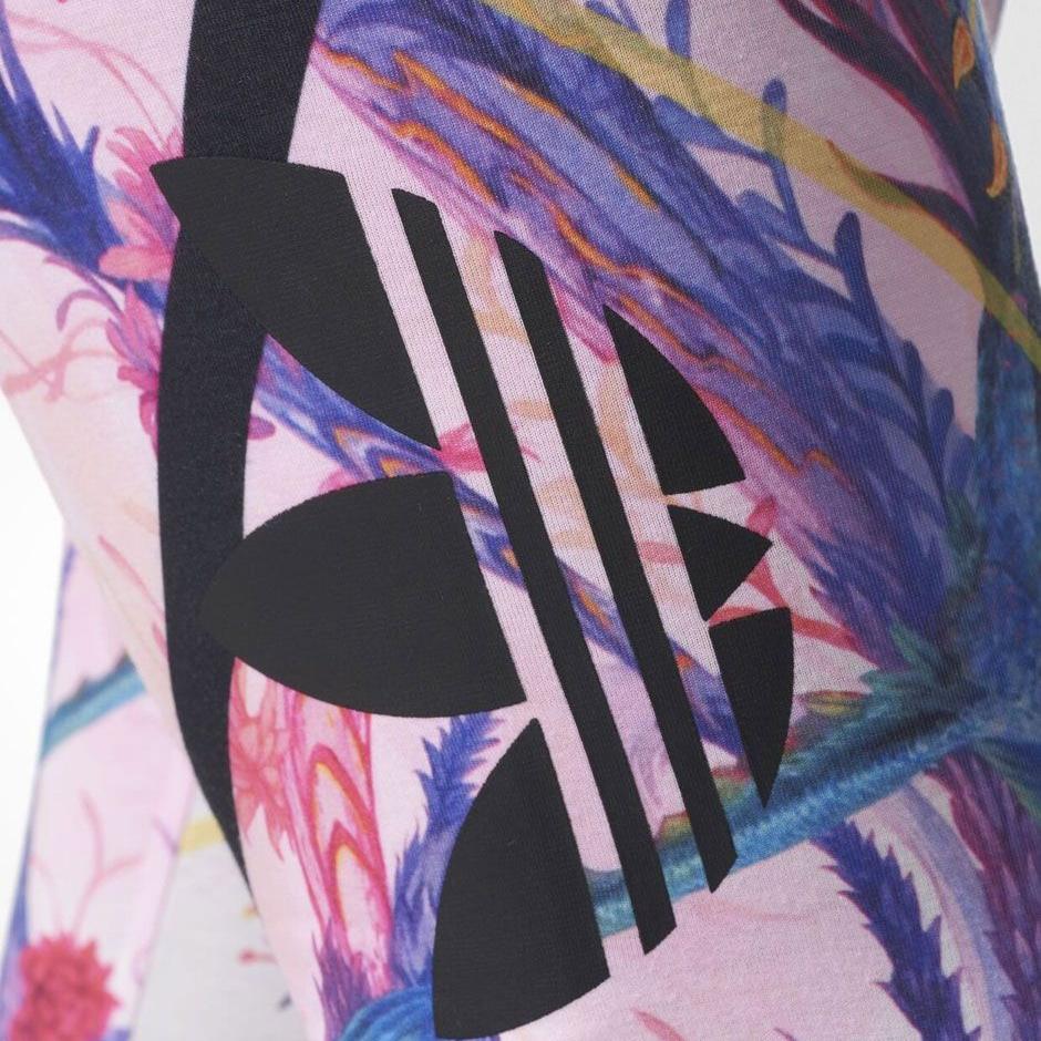 Adidas Originals Floral Fashion Soft Comfortable Leggings Women Leggings Multicolor AB1976