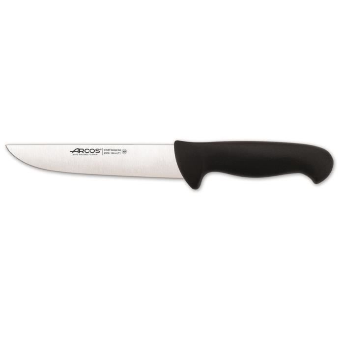 Couteau de boucherie - ARCOS - Prof 291625 - Acier inoxydable Nitrum - Mango ergonomique - Lame 18 cm