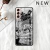 Крутой стеклянный чехол Chainsaw Man для Samsung Galaxy S22 S20 FE S21 Plus Чехол для телефона S10 5G S9 Note 20 Ultra 10 Lite