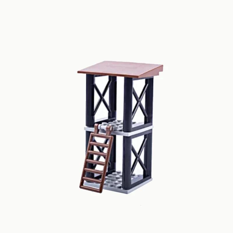 Военная сцена MOC строительные блоки игрушка аксессуар солдат фигурка колючая проволока мешок с песком палатка медицинская коробка цепь 30104 дорожный заграждение K042