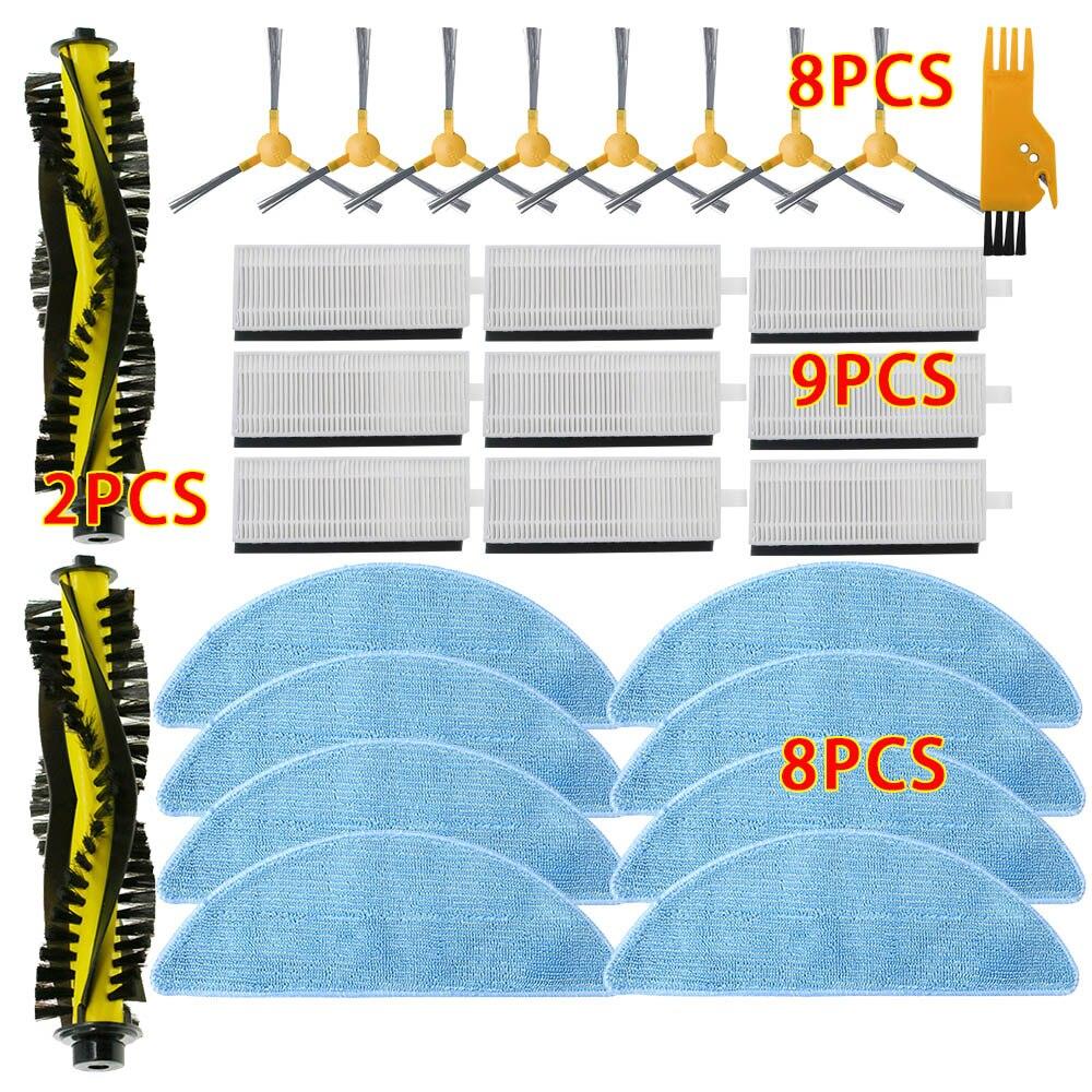 Боковые щетки Hepa-фильтр, ткань для швабры, основная щетка для Neatsvor X500/600 Tesvor X500, сменные аксессуары для роботов-пылесосов