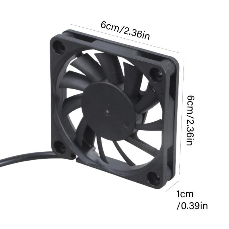 5V USB PC Router Fan 60mm Cooling Fan Brushless Portable Cooling Fan Replacement for Router Modem TV Box Electronic