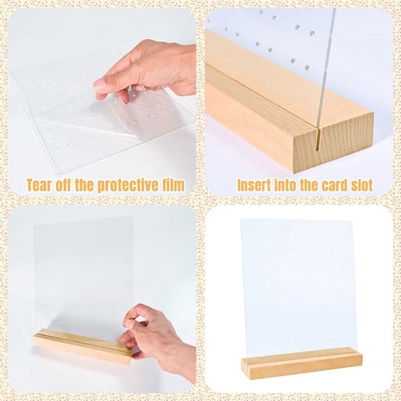 Acrylic Earrings Display Stand Elegant Jewelry Presentation Board Stylish Ear Rings Organizer Pegboard Jewellery Shelf