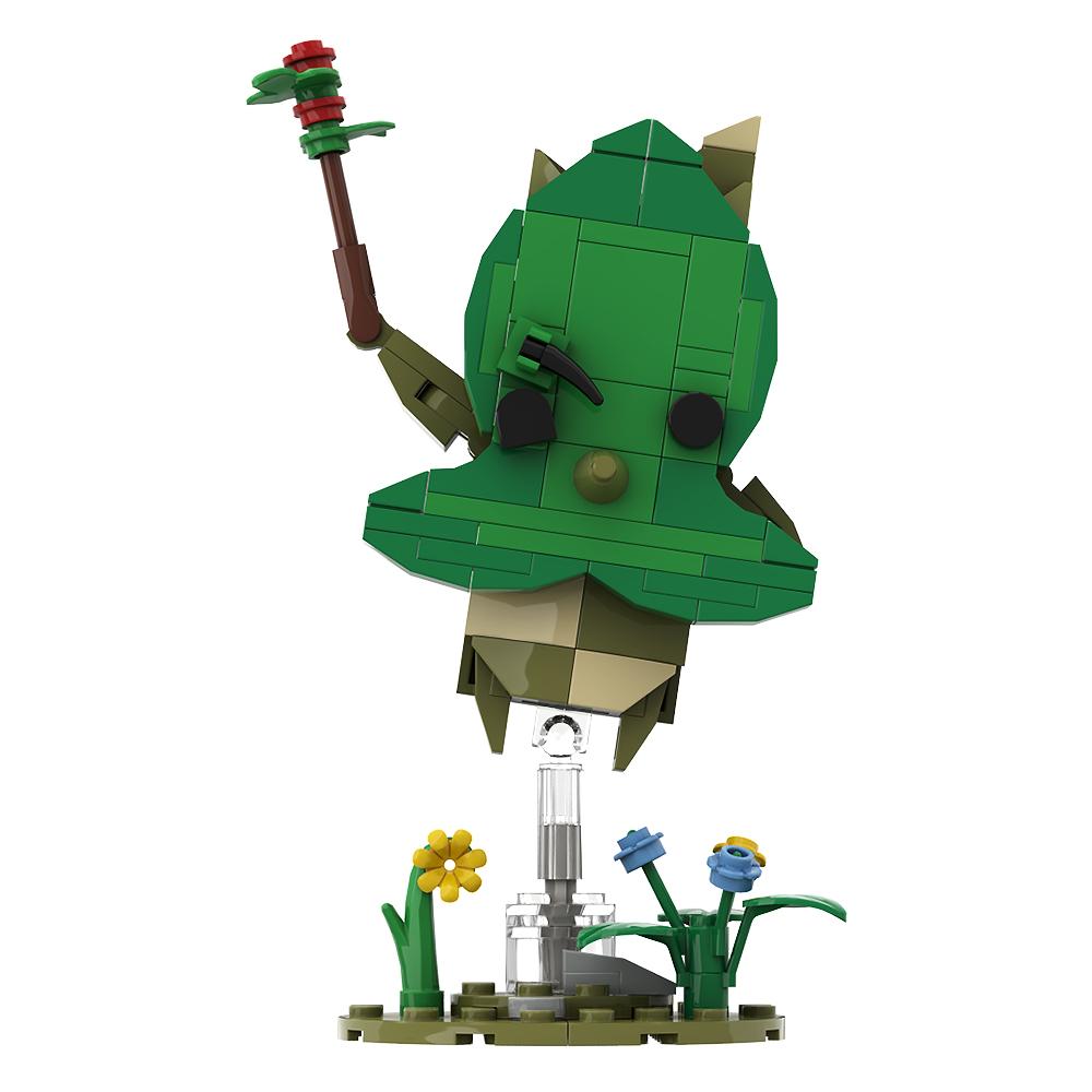 Gobricks Moc Zeldaed Яхаха Корок Brickheadz Модель Кирпичи Zeldaed Игровые Фигурки Набор Строительных Блоков Руины Страж Игрушки В Подарок