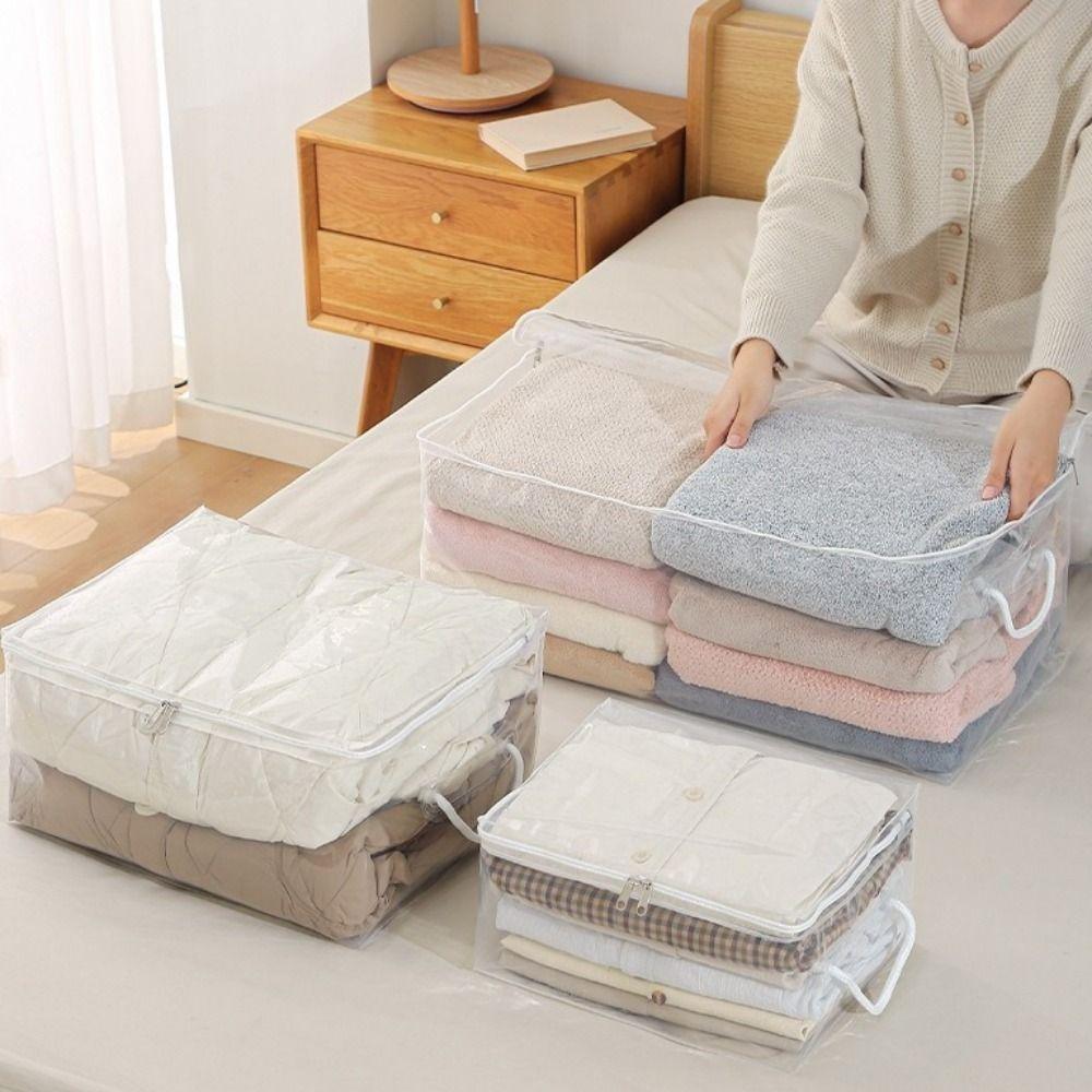 Large Capacity Clear Quilt Storage Bag Dust-proof Sweater Storage Bag Clothes Storage Bag Wardrobe