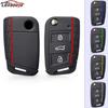 Для Skoda Superb Octavia Fabia Rapid Kodiaq Для Vw Golf 7 Gti Polo Touran Tiguan Для Seat Ibiza Leon Чехол-брелок для ключа автомобиля Накладки Брелок