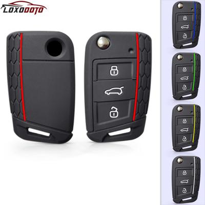 Для Skoda Superb Octavia Fabia Rapid Kodiaq Для Vw Golf 7 Gti Polo Touran Tiguan Для Seat Ibiza Leon Чехол-брелок для ключа автомобиля Накладки Брелок