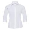 Ladies Collection 3/4 Sleeve Poly-Cotton Easy Care Fitted Poplin Shirt