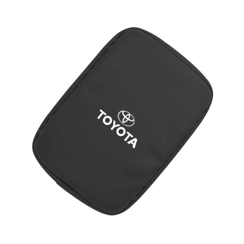 Горячие Для Toyota Для Toyota 2026 Новые Колпаки на Колеса Автомобильный Коврик на Подлокотник Центральная Консоль Кожаная Защитная Подушка Для Toyota Gazoo Racing TR