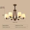 Retro French Iron and Glass Chandelier for Living, Dining, or Bedroom