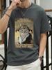 Retro Styled Cat Calling Out Prints TShirts Womens Summer Cotton Tops Loose ONeck Soft Short Sleeve T Shirts Casual Clothes
