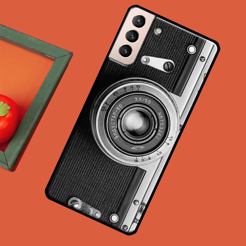 Ретро Камера Винтажный Мягкий Чехол Для Samsung Galaxy S23 S22 S21 Ultra Note 20 Note 10 S8 S9 S10 Plus S20 FE Чехол