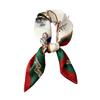 Luxury Print Silk Square Scarf Women Spring Neck Tie Shawl Wraps Female 70cm Hair Hand Wrist Headkercheif Hijab Bandana