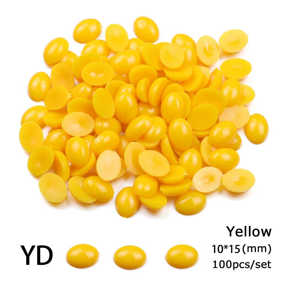 100Pcs Safety Plastic Safety Noses Oval Plastic Safety Eyes Safety Flat Noses for Dolls Making Toys