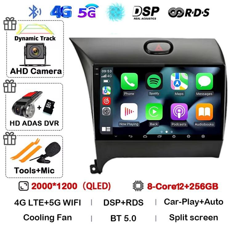 Android 14 Carplay автомобильное радио для KIA K3 CERATO FORTE 3 YD тюнер 2013 2014 2015 2016 2017 мультимедиа плеер GPS стерео 360 камера