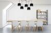 Hanging Lamp, Ceiling Chandelier, Chrome, Velvet Lampshade