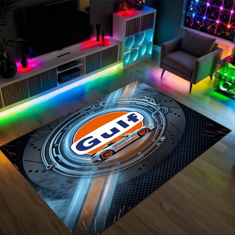 Gulf Design Crystal Velvet Carpet Cozy Non?Slip Printed Rug For Bedroom Living Room Entrance