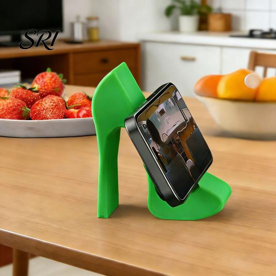Unique Phone Stand Shoe Holder 3D Printed High Heel Shaped Dock for Desk Cell Display Home Office Table Durable