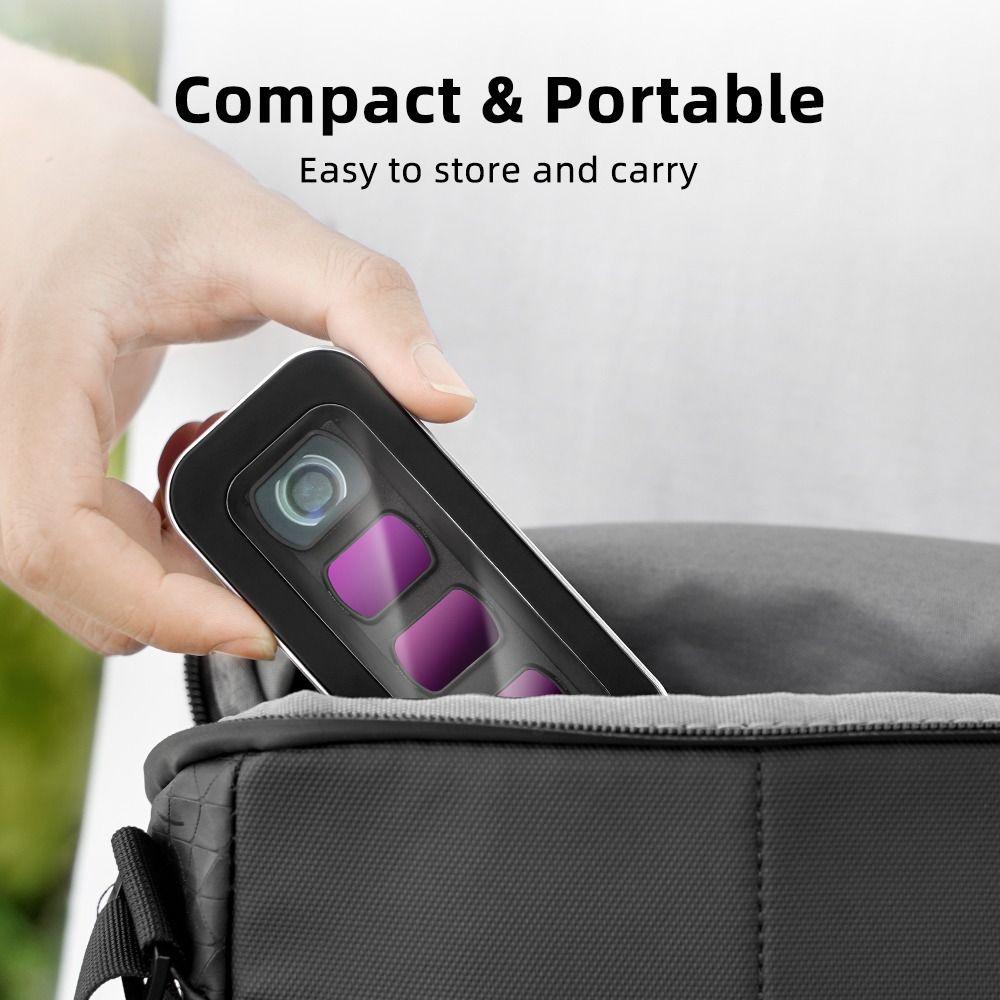 Protective Lens Filters Storage Box for DJI Osmo Pocket 3 UV/CPL/ND Wide-angle Lens SD/TF