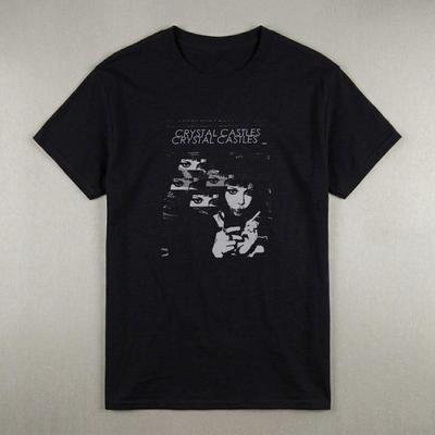 Футболка Crystal Castles, Инди-рок, Стиль 90-х, Синти-поп группа, Винтажная футболка