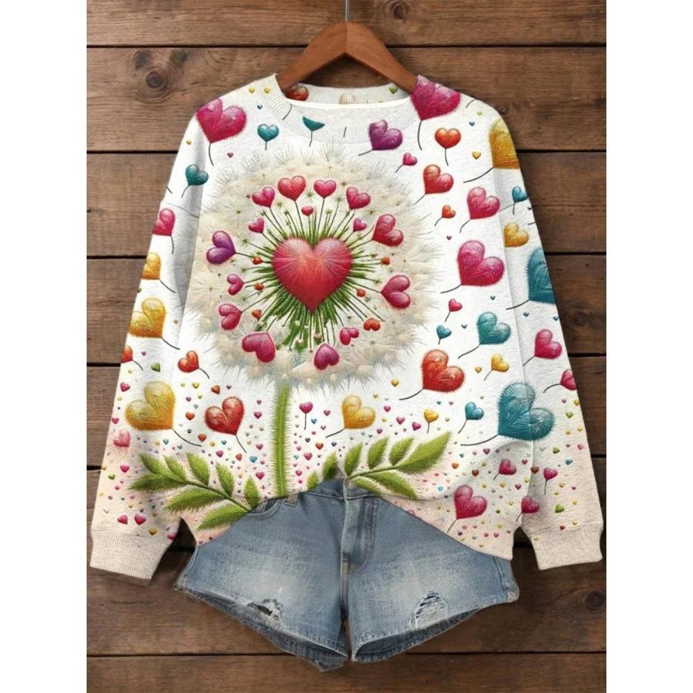 Женская толстовка с принтом «Kawaii Cat» с 3D-принтом, круглым вырезом и длинными рукавами, летняя повседневная женская одежда, уличная одежда 2000 года