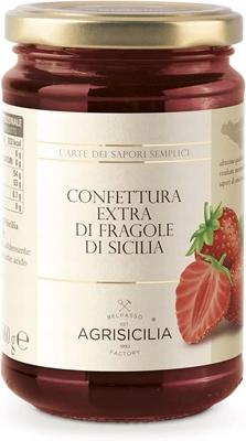 Agrisicilia Strawberry Jam 340g Extra Jam from Sicilian Strawberries