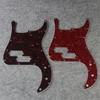 FLEOR 2 шт. 13-отверстий накладка на корпус (pickguard) и защитная пластина (scratch plate) для 4-струнного бас-гитары + винты, Красный черепаховый + Коричневый черепаховый
