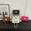 Korean Version of Light Luxury Shoulder Bag Fashionable Chain Underarm Bag Simple Crossbody Bag Women Fashion Diamond Square Bag Women