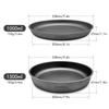 TOMSHOO 1000ML 1500ML Lightweight Titanium Frying Pan Dinner Fruit Plate Pan Food Container for Outdoor Camping Hiking