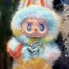 New V5.0 Labubu 5th Blind Plush Toy Keychain Bag Accessories Car Air Conditioner Decoration Trendy Figurine Gift Girls'Collectible Item