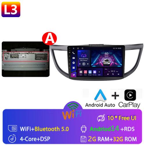 Android 14 для Honda CR-V CRV 2012 - 2015 GPS Carplay Авто Радио Мультимедиа Видео Плеер Стерео WIFI 4G BT RDS 7862S