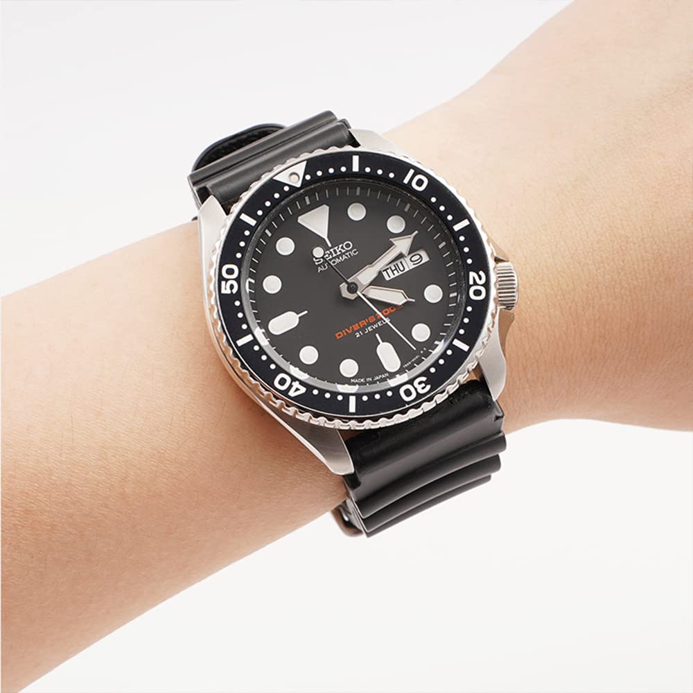 Seiko Watch Replacement Band Installation Width 20mm 22mm Waterproof Rubber Belt for Diving Rubber Strap DAL0BP SKA293J2 SKA291J1