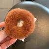 Girls Mink Fur Ponytail Holder Elastic Plush Hair Ring Faux Rabbit Fur Scrunchies Hair Rope Elastic