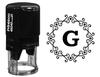 Printtoo Octagon Celtic Swirl Frame G Alphabet Monogram Office Stationary R-40 Self Inking Rubber