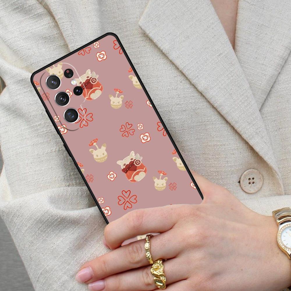 Чехол для телефона Genshin Impact Клее для Samsung Galaxy S26 Ultra S25 S24 S23 S22 S21 S20 Note10