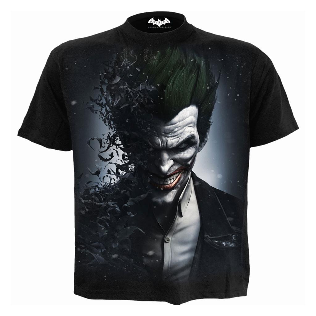 DC Comics Unisex Adult Batman & Joker Back Print T-Shirt