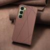 For Infinix Hot 60 Pro 4G Case BINFEN COLOR BF35 Geometry Imprinted Leather Phone Cover RFID Blocking Wallet Stand