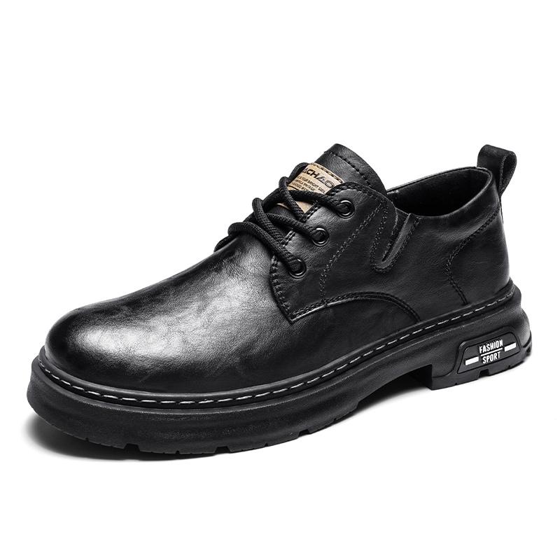 Модные мужские туфли WAERTA Brand Luxury quality, плоские туфли на шнуровке, оксфорды, черные, весна-осень, дышащие кожаные туфли, мужская мода, прогулочная обувь