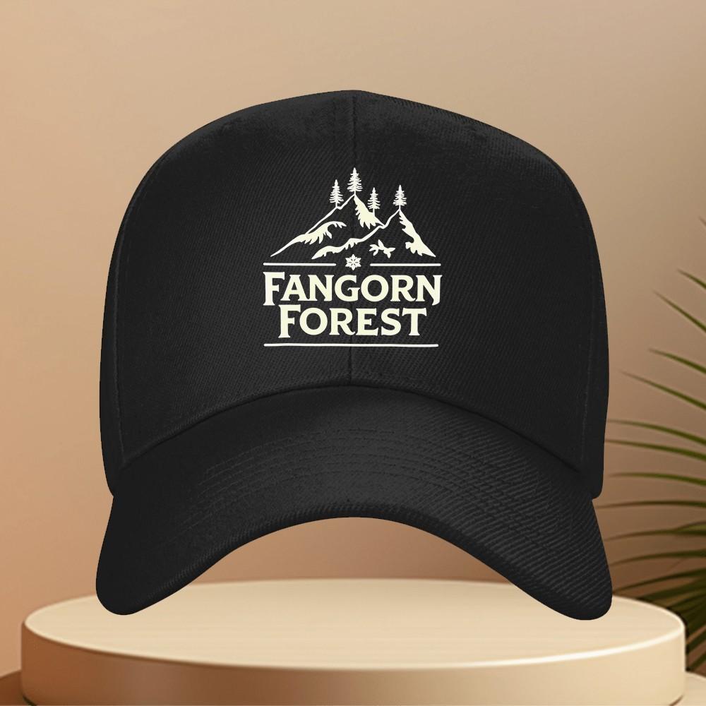 Forest Mountain Trees Baseball Cap Unisex Adjustable Durable Polyester Outdoor Hat