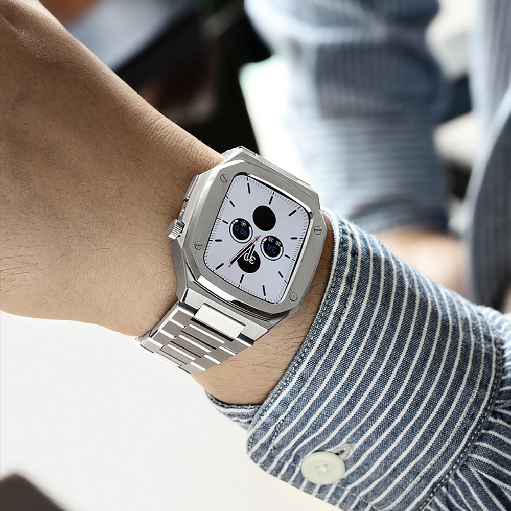Совместимый набор модификаций Audemars Piguet для корпуса Apple Watch S9 с защитой для iWatch S7/8/9 41/44/45 мм