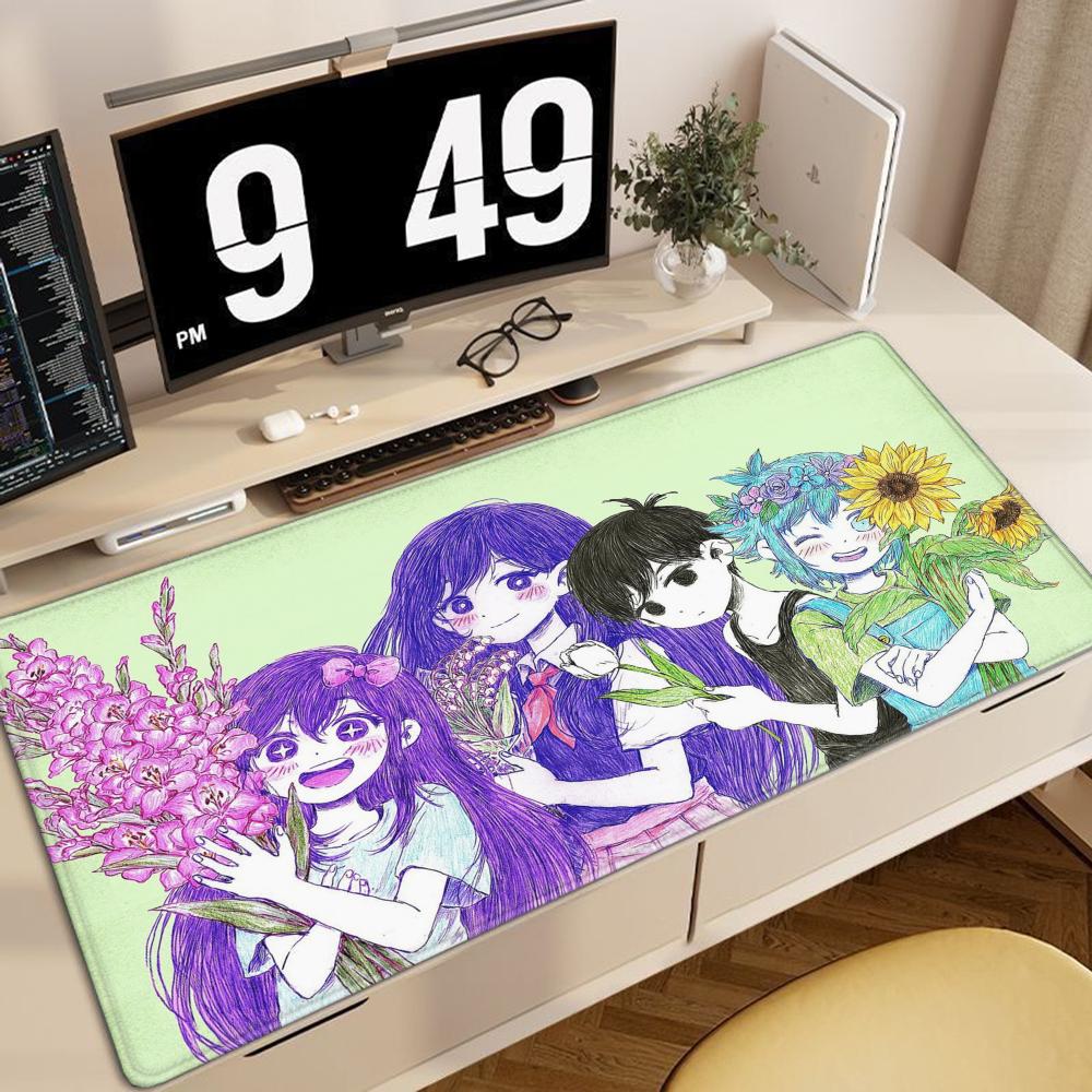 Горячая Игровая Мышь Oomori RGB Коврик для Мыши Большой Игровой Коврик для Мыши Kawaii Милый Настольный Коврик Высококачественный Коврик для Клавиатуры Esports 1000x500 Коврик для Мыши