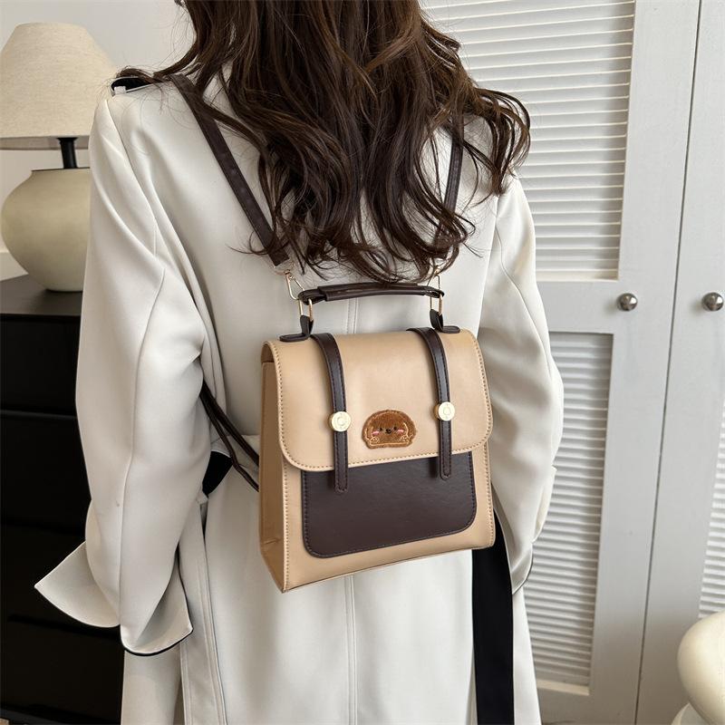 Весенний новый корейский рюкзак сумка через плечо простая дорожная текстура простая ретро повседневная сумка