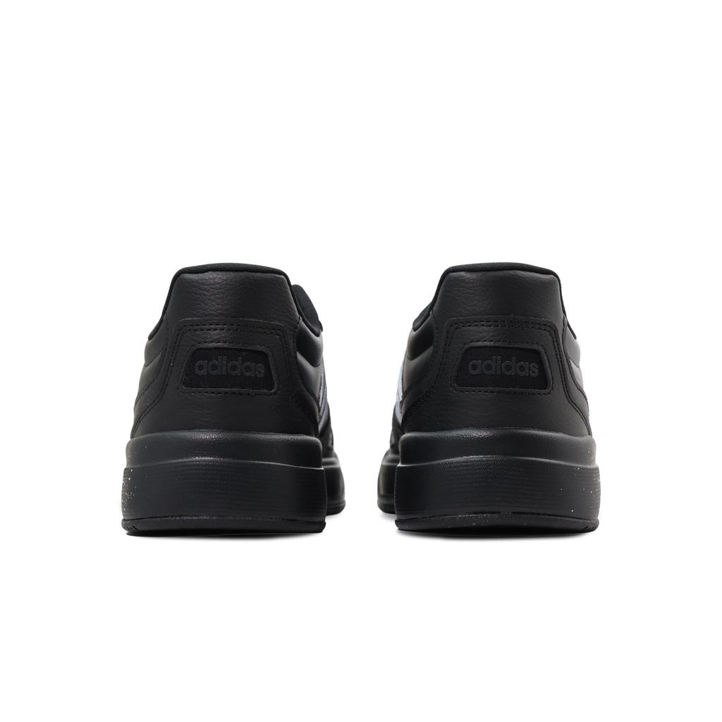Adidas LITE BALLER Synthetic Leather Slip Resistant Abrasion Resistant Low top Skateboard Shoes Unisex Black White JS4361(Team1105-)